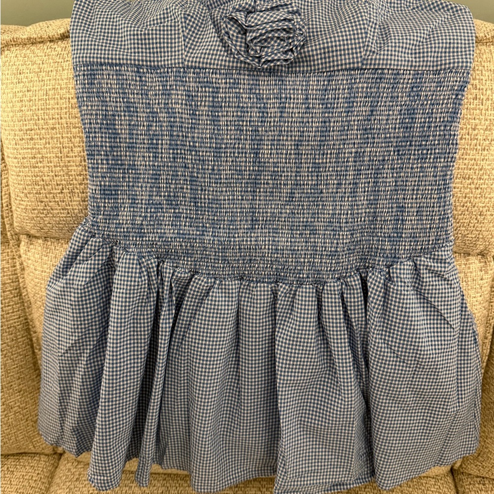 Maeve Smocked Rosette Drop-Waist Mini Dress Anthropologie